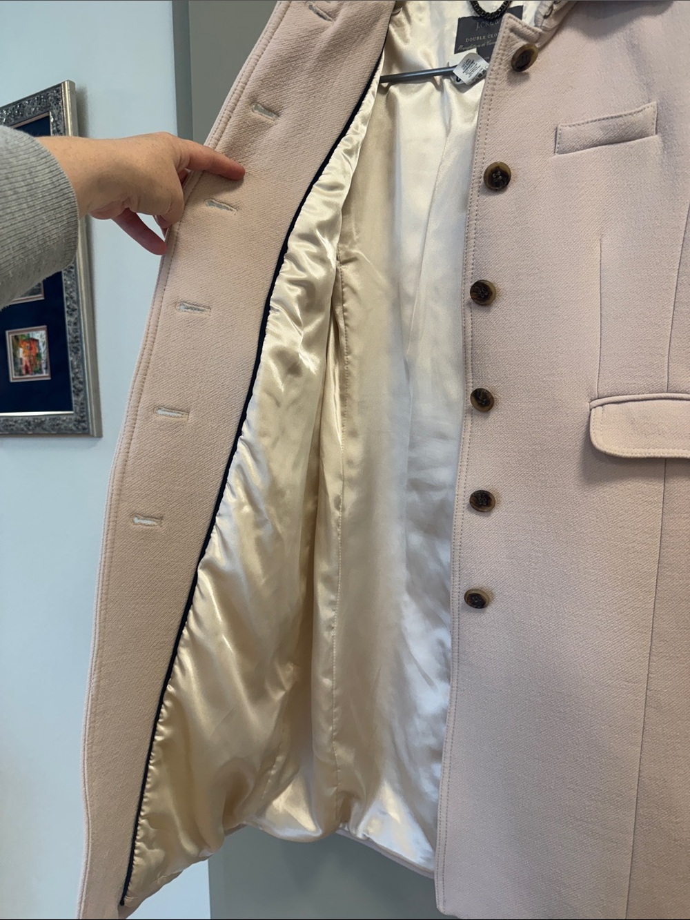 JCREW Italian Double Cloth Wool Lady Day Metro Coat 00 - Picture 3 of 7